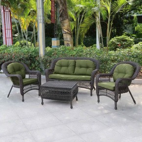 Плетеный комплект для отдыха LV-520BG Brown/Green в Верхней Салде - verhnyaya-salda.mebel24.online | фото 2