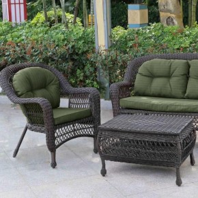 Плетеный комплект для отдыха LV-520BG Brown/Green в Верхней Салде - verhnyaya-salda.mebel24.online | фото 3