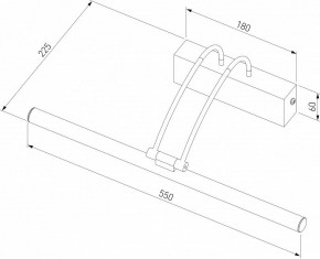 Подсветка для зеркала Elektrostandard Simple a063698 в Верхней Салде - verhnyaya-salda.mebel24.online | фото 3