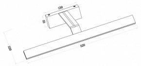 Подсветка для зеркала Maytoni Decart MIR010WL-L12B4K в Верхней Салде - verhnyaya-salda.mebel24.online | фото 3