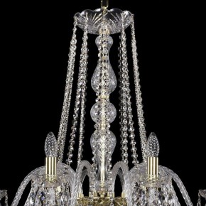 Подвесная люстра Bohemia Ivele Crystal 1402 1402/10/360/G в Верхней Салде - verhnyaya-salda.mebel24.online | фото 4