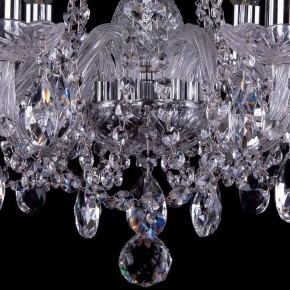Подвесная люстра Bohemia Ivele Crystal 1402 1402/6/160/Ni в Верхней Салде - verhnyaya-salda.mebel24.online | фото 3
