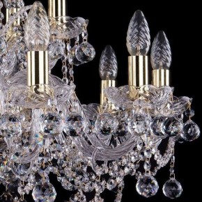 Подвесная люстра Bohemia Ivele Crystal 1411 1411/10+5/240/G/Balls в Верхней Салде - verhnyaya-salda.mebel24.online | фото 2