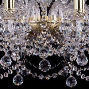Подвесная люстра Bohemia Ivele Crystal 1411 1411/10+5/240/G/Balls в Верхней Салде - verhnyaya-salda.mebel24.online | фото 3