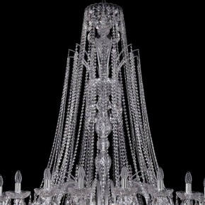 Подвесная люстра Bohemia Ivele Crystal 1411 1411/24/530/XL-163/Ni в Верхней Салде - verhnyaya-salda.mebel24.online | фото 4