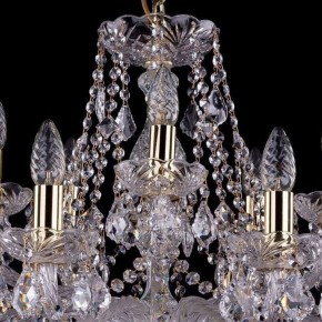 Подвесная люстра Bohemia Ivele Crystal 1413 1413/10+5/300/G/Leafs в Верхней Салде - verhnyaya-salda.mebel24.online | фото 4