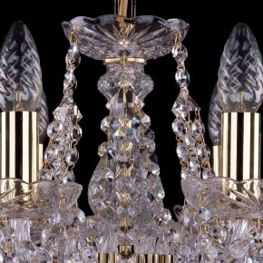 Подвесная люстра Bohemia Ivele Crystal 1413 1413/6/141/G/Leafs в Верхней Салде - verhnyaya-salda.mebel24.online | фото 4