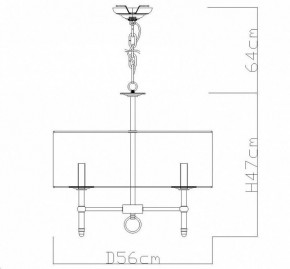 Подвесная люстра Divinare Candela 1162/01 LM-5 в Верхней Салде - verhnyaya-salda.mebel24.online | фото 4