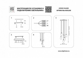 Подвесная люстра Lightstar Colore 805169 в Верхней Салде - verhnyaya-salda.mebel24.online | фото 3