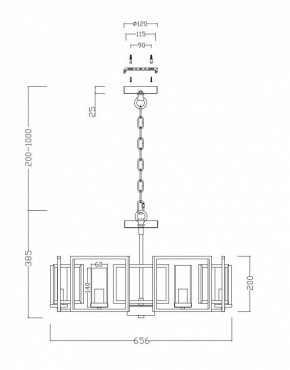 Подвесная люстра Maytoni Bowi H009PL-06G в Верхней Салде - verhnyaya-salda.mebel24.online | фото 4