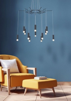 Подвесная люстра Maytoni Davida MOD035PL-12B в Верхней Салде - verhnyaya-salda.mebel24.online | фото 5