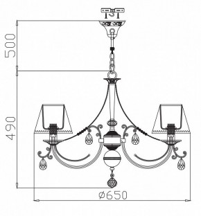 Подвесная люстра Maytoni Soffia RC093-PL-06-R в Верхней Салде - verhnyaya-salda.mebel24.online | фото 4