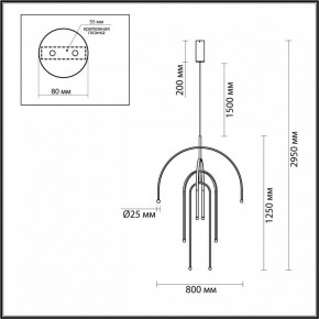 Подвесная люстра Odeon Light Memfi 6633/95L в Верхней Салде - verhnyaya-salda.mebel24.online | фото