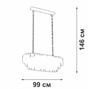 Подвесная люстра Vitaluce V5353 V5353-8/19 в Верхней Салде - verhnyaya-salda.mebel24.online | фото 4