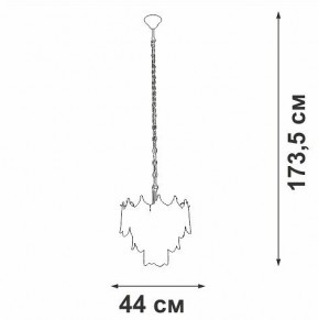 Подвесная люстра Vitaluce V5813 V5813-8/5 в Верхней Салде - verhnyaya-salda.mebel24.online | фото 3