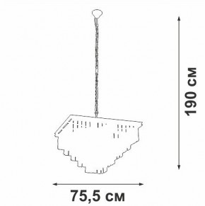 Подвесная люстра Vitaluce V5818 V5818-8/13 в Верхней Салде - verhnyaya-salda.mebel24.online | фото 5
