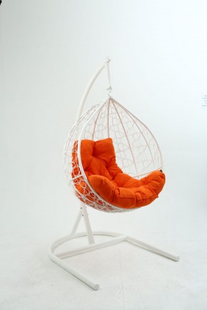 Подвесное кресло Бароло (белый/оранжевый) в Верхней Салде - verhnyaya-salda.mebel24.online | фото