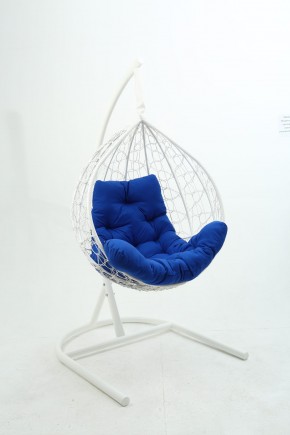 Подвесное кресло Бароло (белый/синий) в Верхней Салде - verhnyaya-salda.mebel24.online | фото