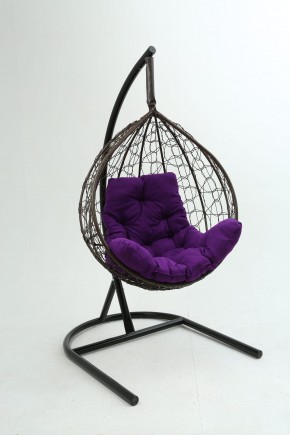 Подвесное кресло Бароло (коричневый/фиолетовый) в Верхней Салде - verhnyaya-salda.mebel24.online | фото