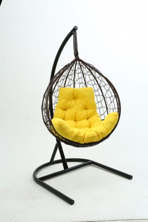 Подвесное кресло Бароло (коричневый/желтый) в Верхней Салде - verhnyaya-salda.mebel24.online | фото