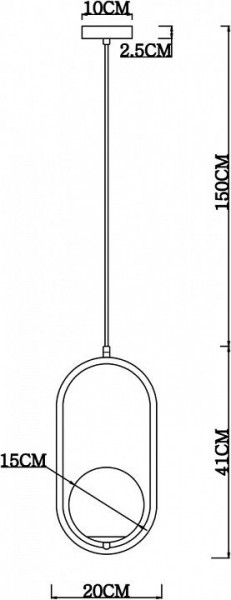 Подвесной светильник Arte Lamp Matisse A7745SP-1AB в Верхней Салде - verhnyaya-salda.mebel24.online | фото 4