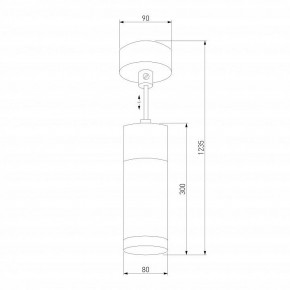 Подвесной светильник Eurosvet Double Topper 50135/1 LED хром/черный в Верхней Салде - verhnyaya-salda.mebel24.online | фото 4