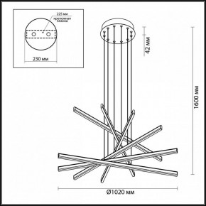 Подвесной светильник Odeon Light Rudy 3890/96L в Верхней Салде - verhnyaya-salda.mebel24.online | фото 6