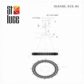 Подвесной светильник ST-Luce Lucchero SL6105.213.01 в Верхней Салде - verhnyaya-salda.mebel24.online | фото 6