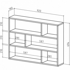 Полка книжная Реал-2 в Верхней Салде - verhnyaya-salda.mebel24.online | фото 2