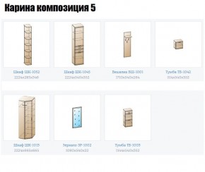 Прихожая Карина (модульная) в Верхней Салде - verhnyaya-salda.mebel24.online | фото 2