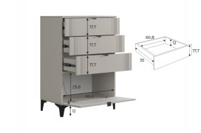 РИЧ Гостиная (модульная) кашемир в Верхней Салде - verhnyaya-salda.mebel24.online | фото 6