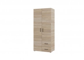 Шкаф 2-х створчатый с ящиками VICTOR (Сонома) в Верхней Салде - verhnyaya-salda.mebel24.online | фото
