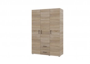 Шкаф 3-х створчатый с ящиками VICTOR (Сонома) в Верхней Салде - verhnyaya-salda.mebel24.online | фото