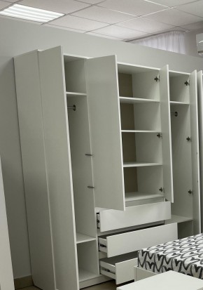 Шкаф 4-ств. с 3 ящиками "Бьянко" в Верхней Салде - verhnyaya-salda.mebel24.online | фото 2