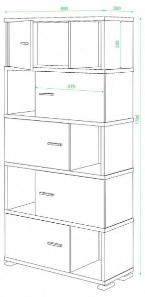 Шкаф комбинированный Домино СБ-30/5 в Верхней Салде - verhnyaya-salda.mebel24.online | фото 2