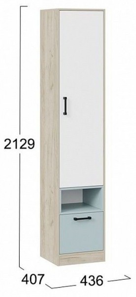 Шкаф комбинированный Оливер 401.002.000 в Верхней Салде - verhnyaya-salda.mebel24.online | фото 3