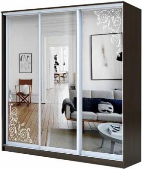 Шкаф-купе ХИТ 22-20/2-656 ОРНАМЕНТ в Верхней Салде - verhnyaya-salda.mebel24.online | фото