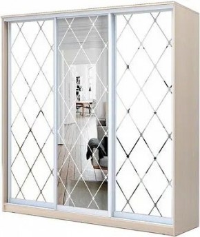 Шкаф-купе ХИТ 22-20/2-666 РОМБ БОЛЬШОЙ МАТОВЫЙ в Верхней Салде - verhnyaya-salda.mebel24.online | фото