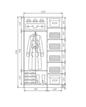 Шкаф-купе ХИТ 22-4-12-55 (420) в Верхней Салде - verhnyaya-salda.mebel24.online | фото 5