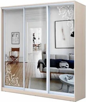 Шкаф-купе ХИТ 22-4-20-656 ОРНАМЕНТ в Верхней Салде - verhnyaya-salda.mebel24.online | фото