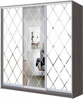 Шкаф-купе ХИТ 24-20/2-666 РОМБ БОЛЬШОЙ МАТОВЫЙ в Верхней Салде - verhnyaya-salda.mebel24.online | фото