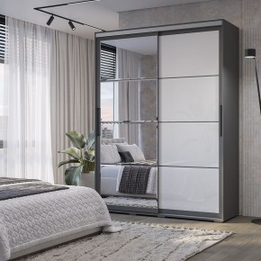 Шкаф-купе Крафт-6 1.6 м ШКК-06 (графит) в Верхней Салде - verhnyaya-salda.mebel24.online | фото
