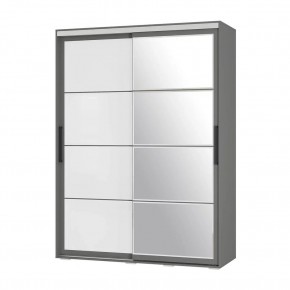 Шкаф-купе Крафт-6 1.6 м ШКК-06 (графит) в Верхней Салде - verhnyaya-salda.mebel24.online | фото 3