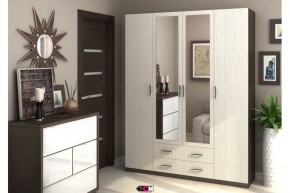 Шкаф Квадро шимо светлый/темный в Верхней Салде - verhnyaya-salda.mebel24.online | фото 1