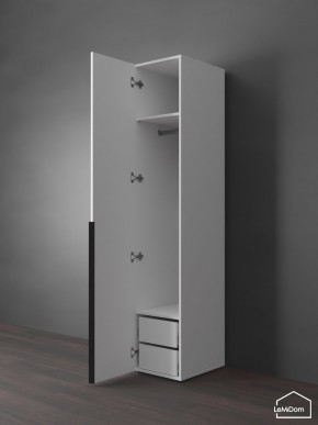 Шкаф Linnea MHR-1-3 2050х400х510 (Белый-М 11.1.1) в Верхней Салде - verhnyaya-salda.mebel24.online | фото 5