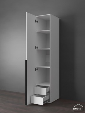 Шкаф Linnea MHR-1-4 2050х400х510 (Белый-М 11.1.1) в Верхней Салде - verhnyaya-salda.mebel24.online | фото 6