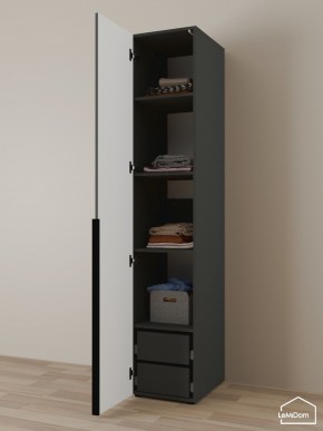 Шкаф Linnea MHR-1-4 2050х400х510 (Графит-М 11.1.25) в Верхней Салде - verhnyaya-salda.mebel24.online | фото 5