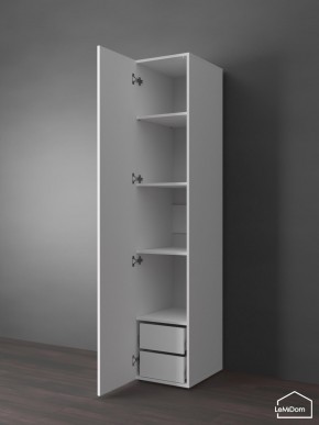 Шкаф Linnea MHR-1PO-4 2050х400х510 (Белый-М 11.1.2) в Верхней Салде - verhnyaya-salda.mebel24.online | фото 5