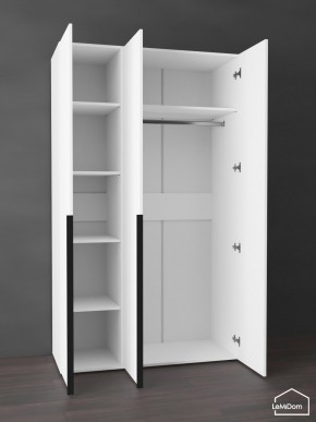 Шкаф Linnea MHR-3-1 2050х1200х510 (Белый-М 11.1.2) в Верхней Салде - verhnyaya-salda.mebel24.online | фото 4