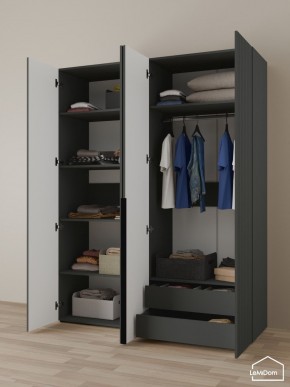 Шкаф Linnea MHR-4-2 2050х1600х510 (Графит-М 11.1.25) в Верхней Салде - verhnyaya-salda.mebel24.online | фото 5